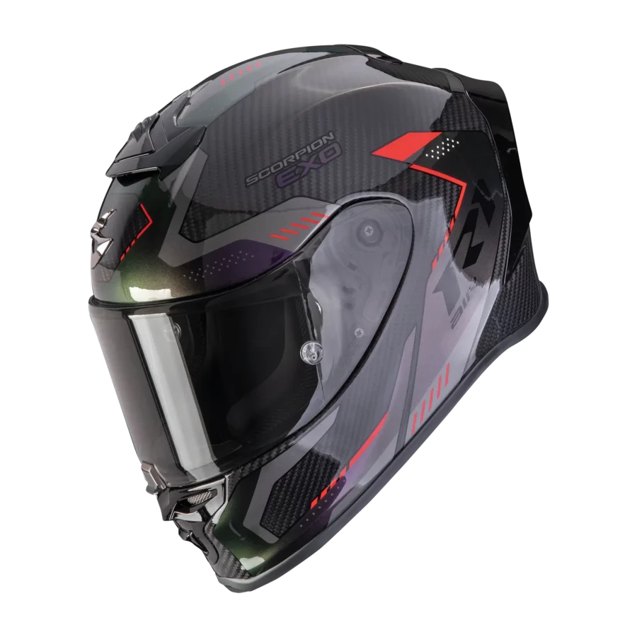 Scorpion EXO R1 EVO Carbon Air Propel Black Chameleon integraalhelm