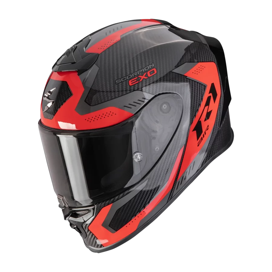 Scorpion EXO R1 EVO Carbon Air Propel Black Red integraalhelm