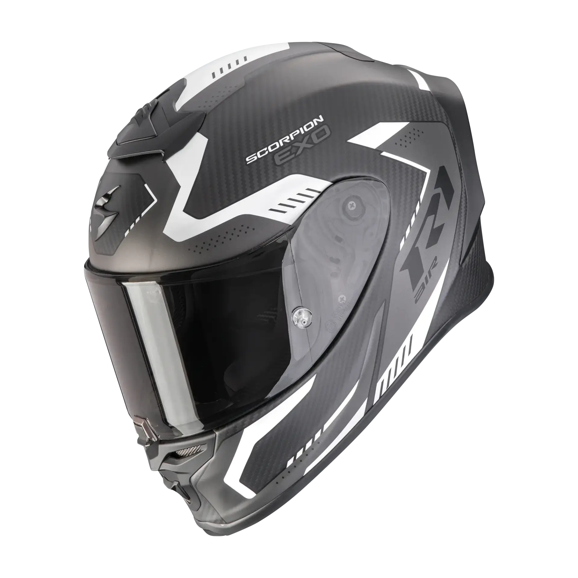 Scorpion EXO R1 EVO Carbon Air Propel Matt Black Silver