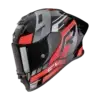 Scorpion EXO-R1 Evo II Adrenaline motorhelm black red silver