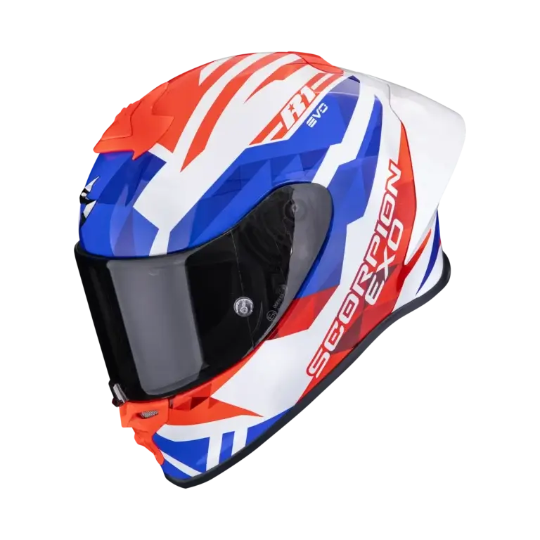 Scorpion EXO-R1 Evo II Air Valere motorhelm white red blue