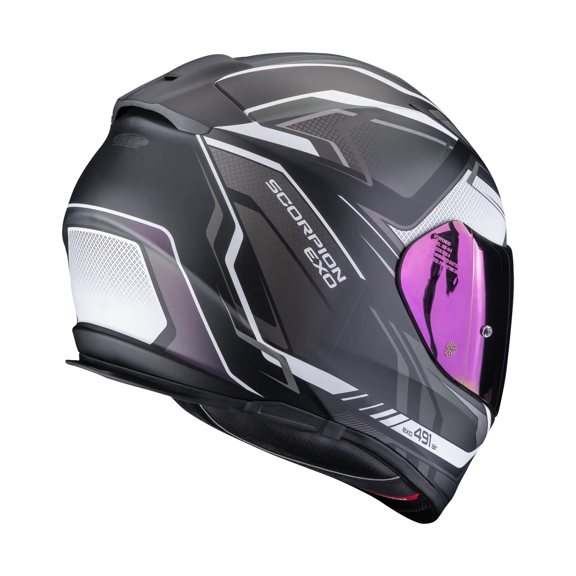 Scorpion Exo-491 Zumo Matt Black Chameleon - Vespucci