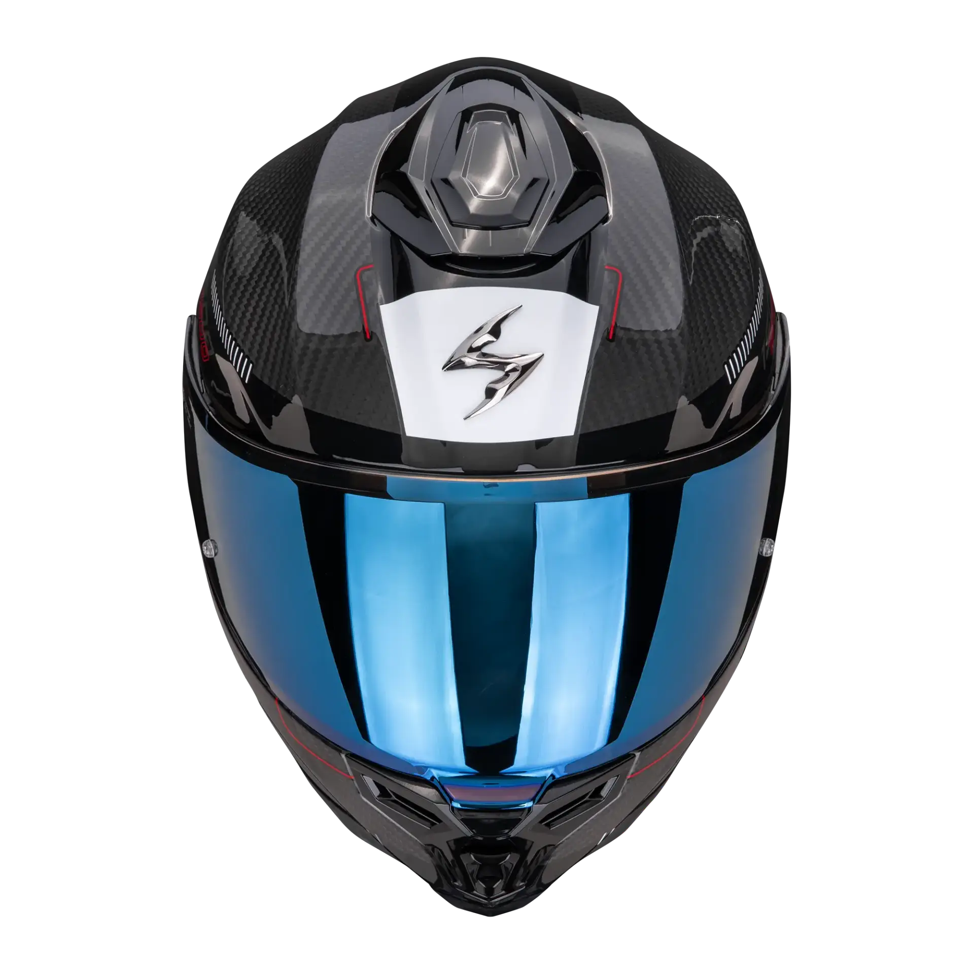 Scorpion EXO-1500 Carbono Zity Negro Rojo Azul - Vespucci