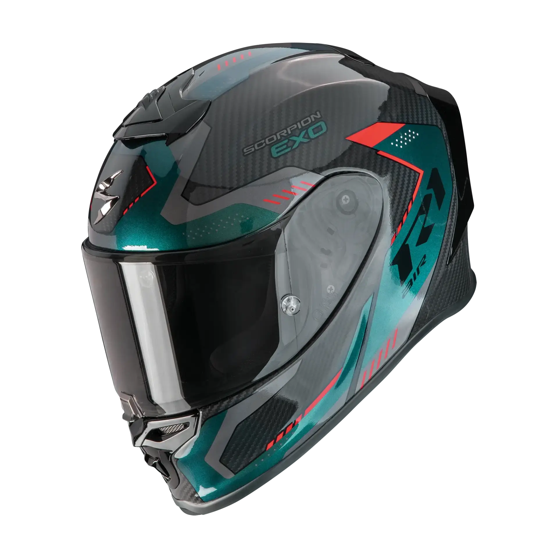 Scorpion Exo-R1 Evo Carbon Air Propel Black Green Vespucci