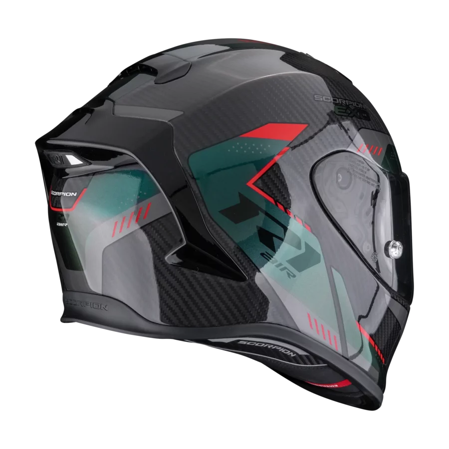Scorpion EXO R1 EVO Carbon Air Propel Black Green premium motorhelm