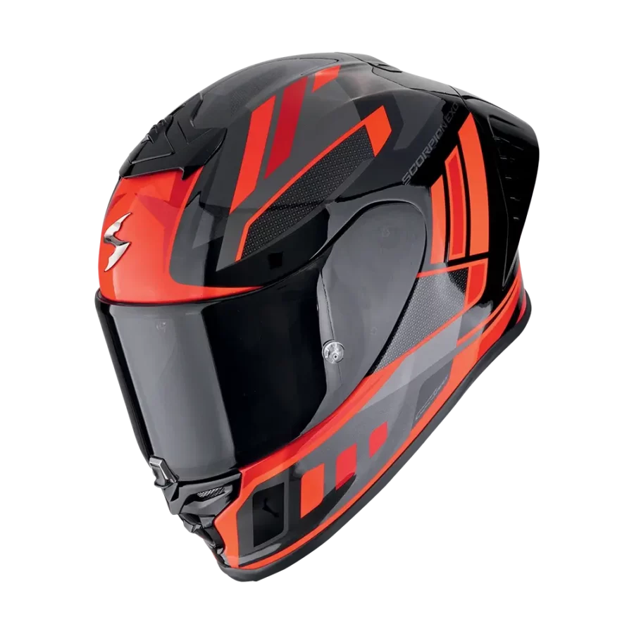 Scorpion EXO-R1 Evo II Vital motorhelm black silver red