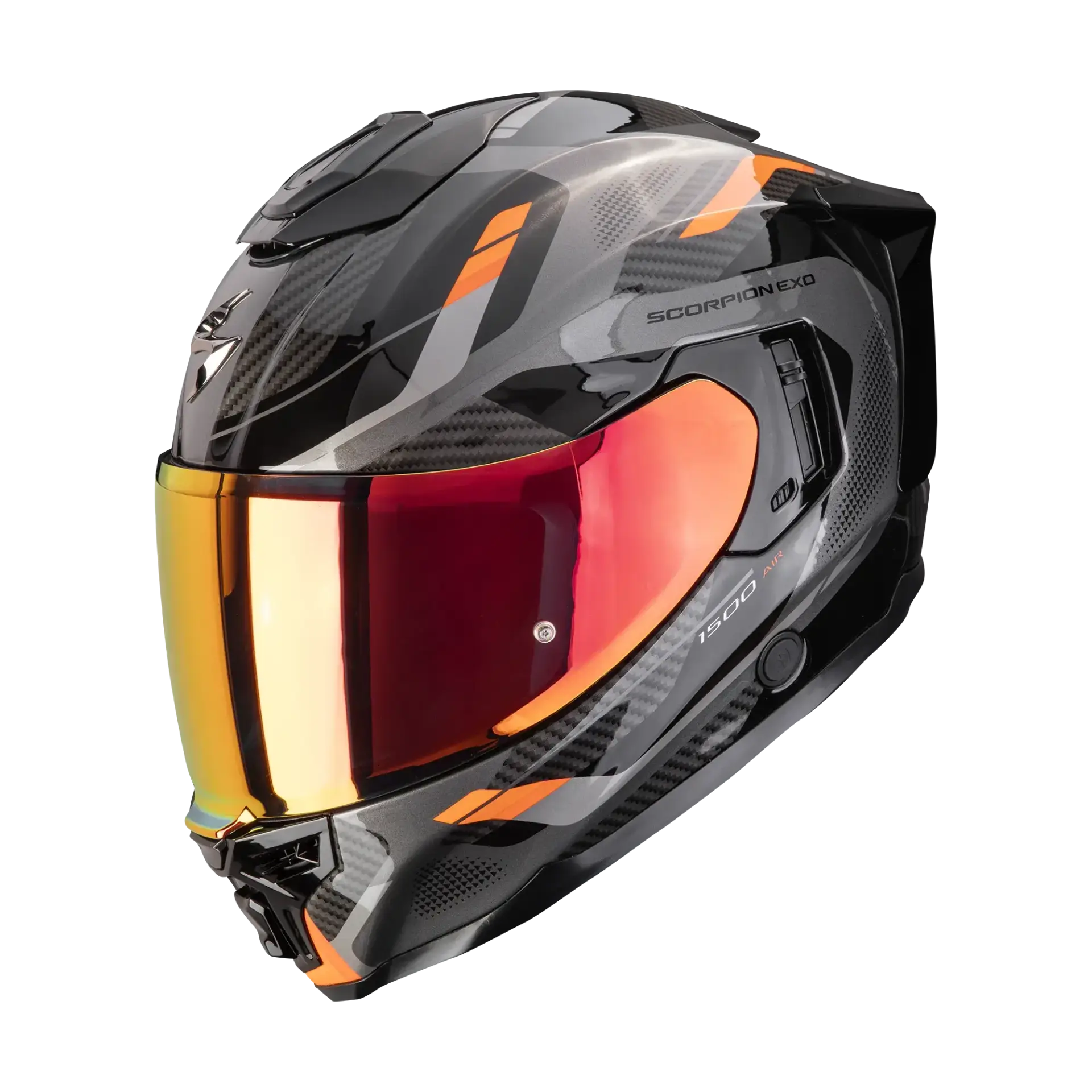 Scorpion EXO-1500 Sleek Black Orange Vespucci