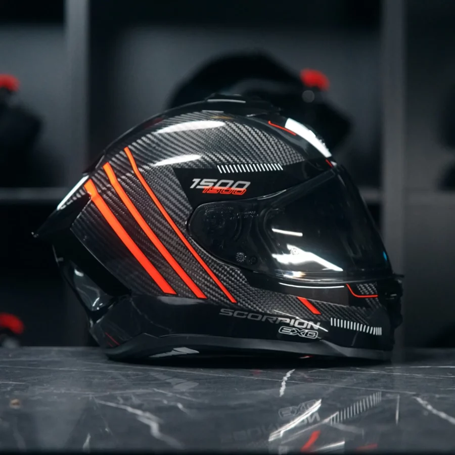 Scorpion EXO-1500 Carbon Zity Black Red - Vespucci