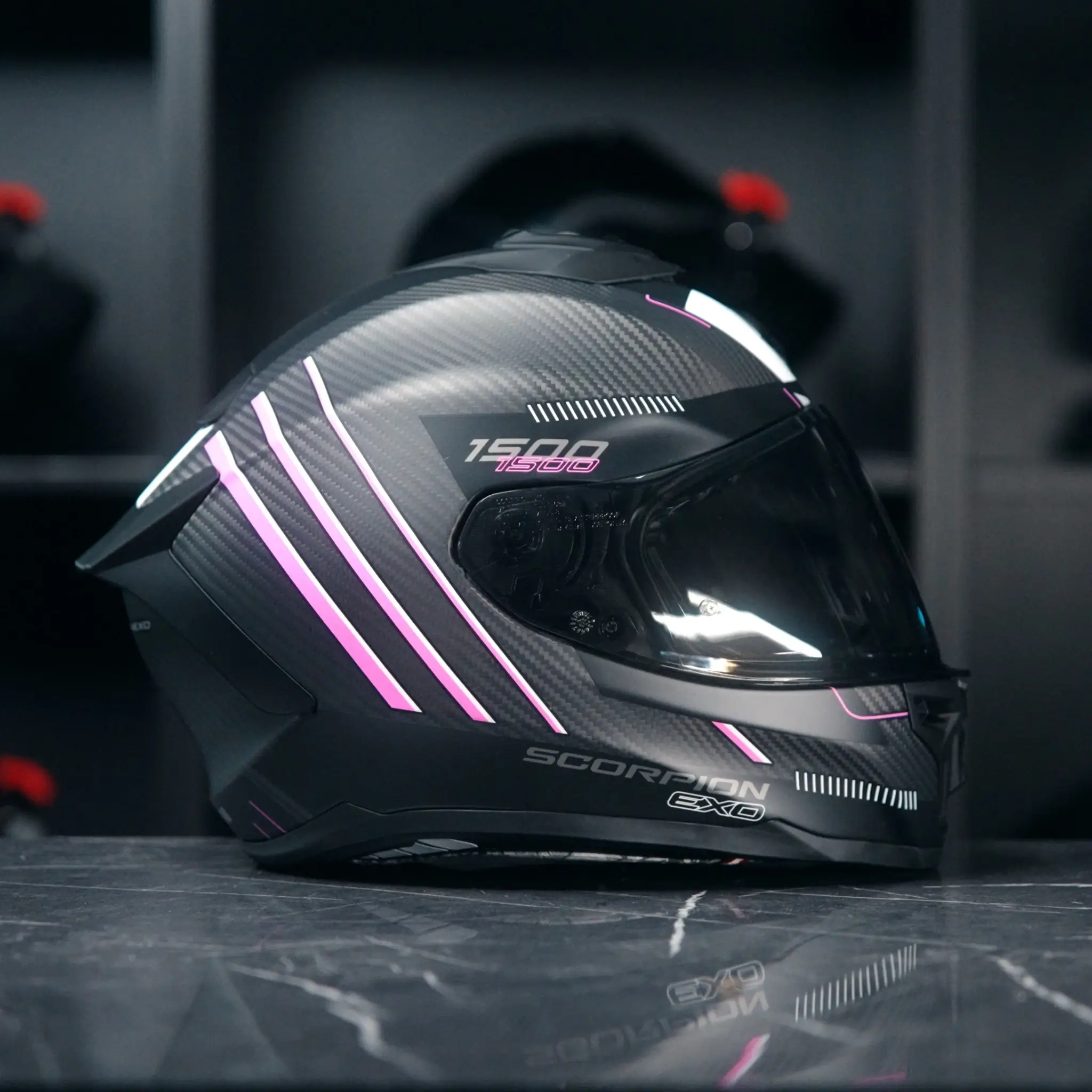 Scorpion EXO-1500 Carbon Zity Matt Black Pink - Vespucci