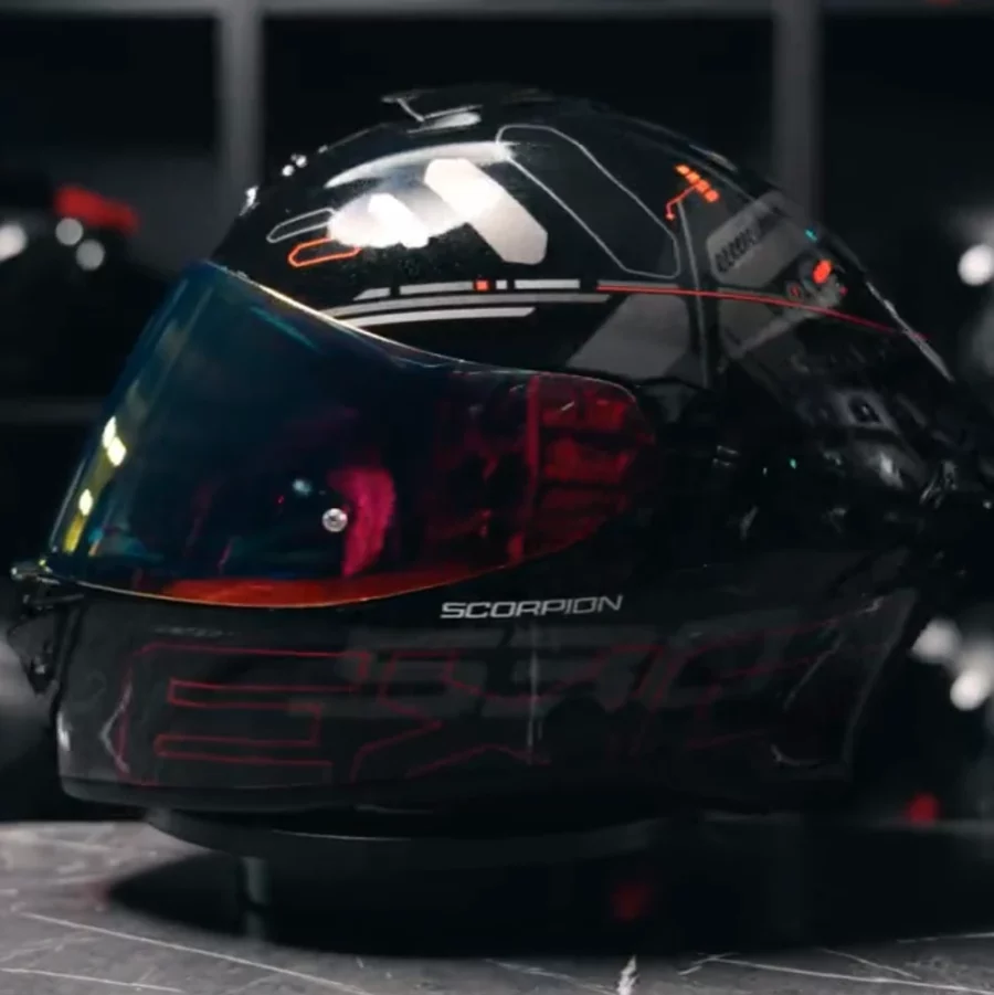 Scorpion EXO-530 Fond Metal Black Red - Vespucci