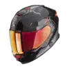 scorpion-exo-gt-sp-air-asphalt-black-silver-foto1-3 Scorpion EXO-GT SP Air Asphalt Black Silver motorhelm met rood vizier, vooraanzicht
