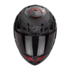 Scorpion EXO-GT SP Air Noble Matt Black Casque de moto noir, face avant avec logo en visière fumée