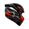 AGV K1 S Fastlap Noir Gris Rouge Visière Ultravision