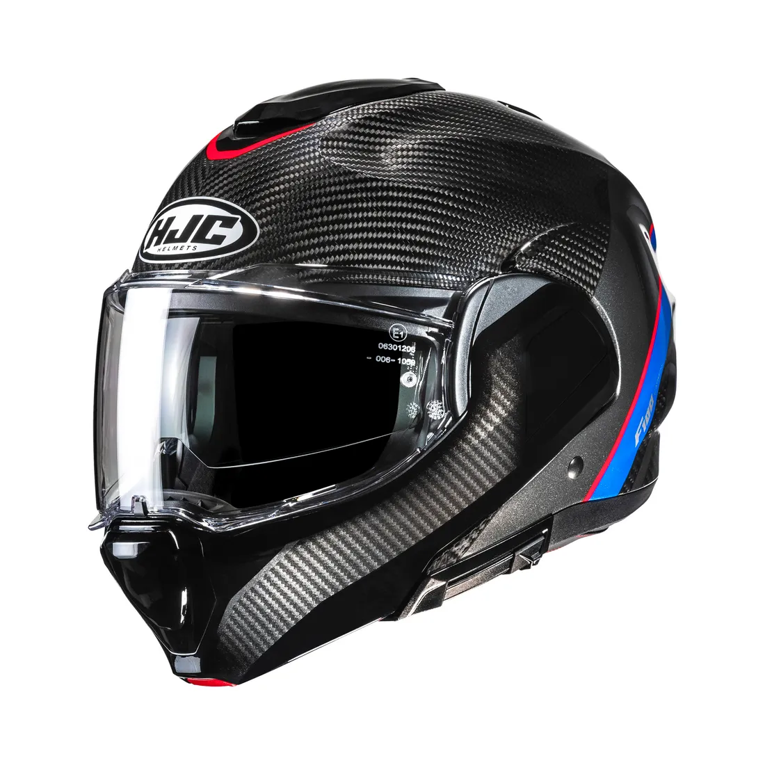 HJC F100 Carbon Stan Zwart Blauw