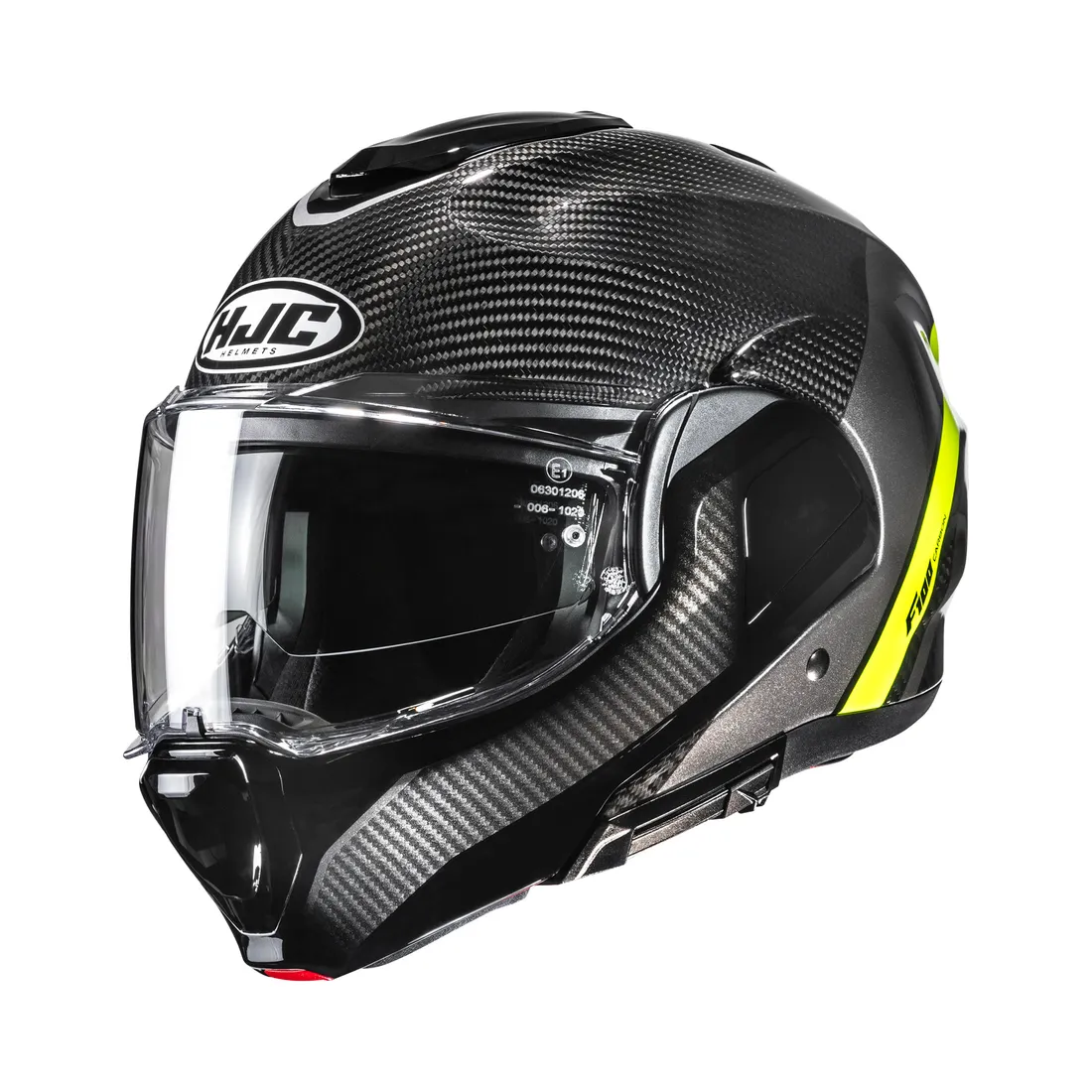 HJC F100 Carbon Stan Zwart Geel