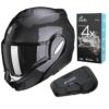 Scorpion Exo-Tech Evo Glossy Carbon + Cardo Freecom 4x