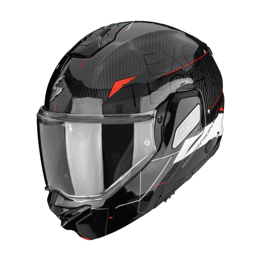 Scorpion EXO-TECH II Carbon VIATOR Noir Blanc Rouge
