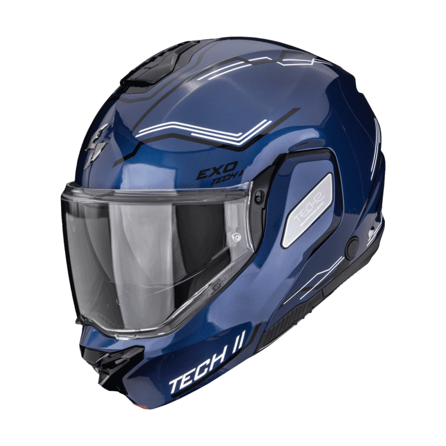 Scorpion EXO-TECH II Dash Bleu Noir Blanc