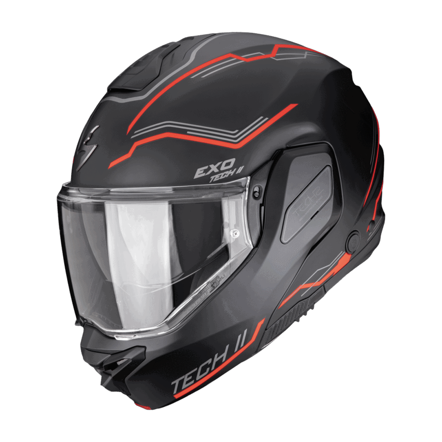 Scorpion EXO-TECH II Dash Noir mat Argent Rouge
