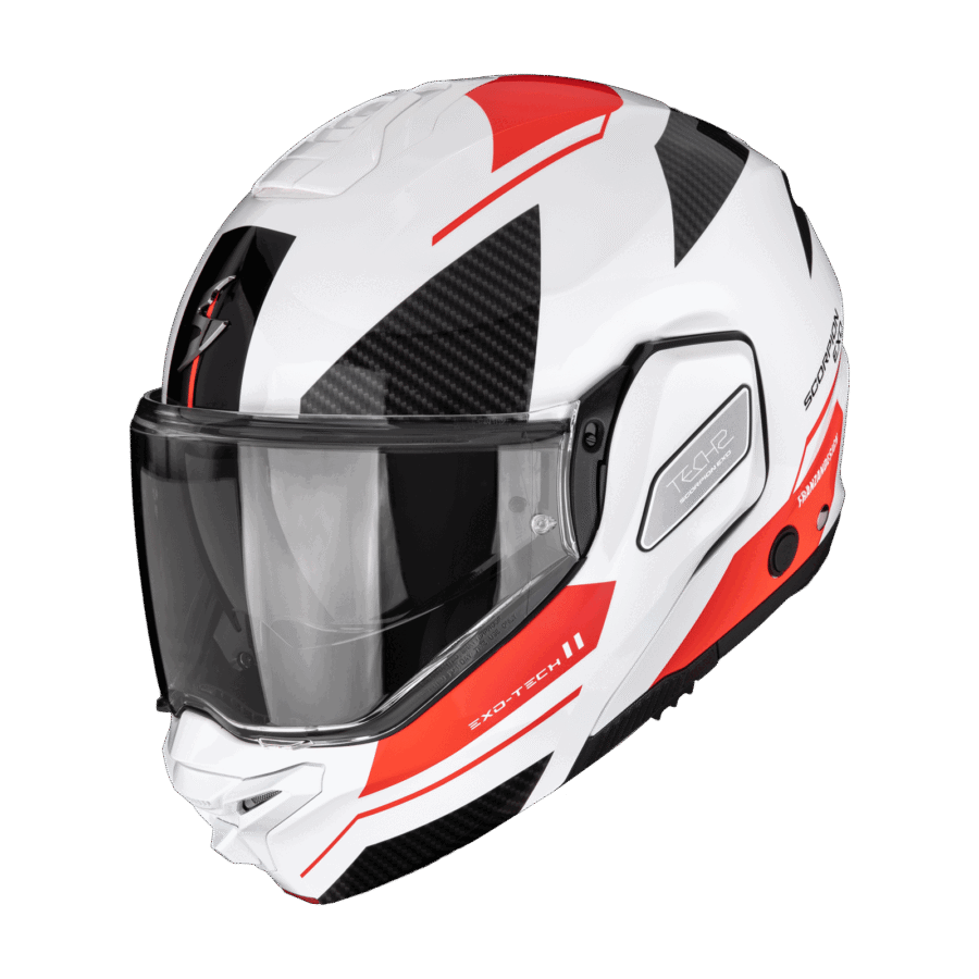 Scorpion EXO-TECH II Blanc, Argent, Rouge