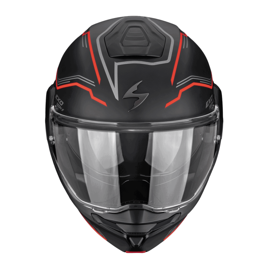 Scorpion EXO-TECH II Dash Noir mat Argent Rouge
