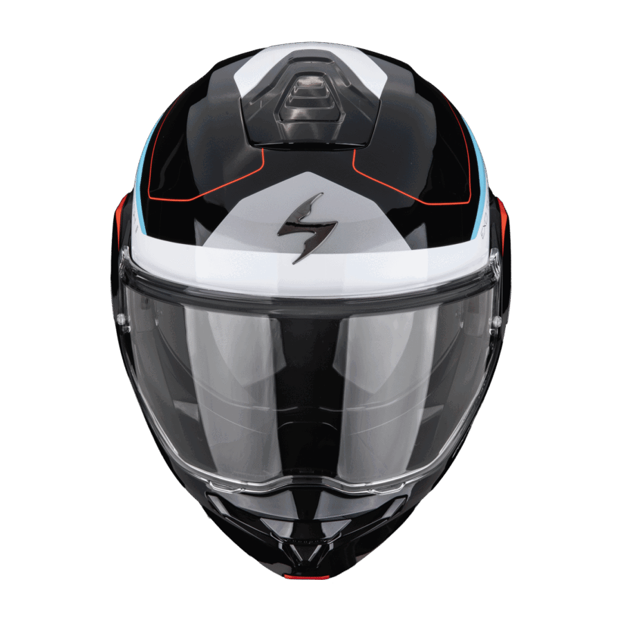 Scorpion EXO-TECH II Passager Noir Blanc Bleu