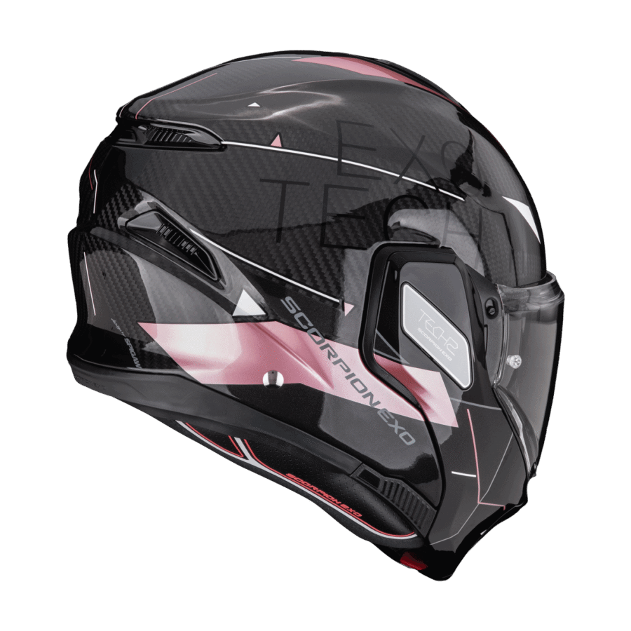 Scorpion EXO-TECH II Carbon VIATOR Noir et Rose