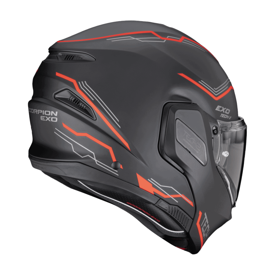 Scorpion EXO-TECH II Dash Noir mat Argent Rouge