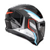 Scorpion EXO-TECH II Passager Noir Blanc Bleu