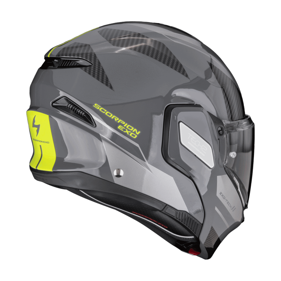 Scorpion EXO-TECH II Void Argent Jaune néon