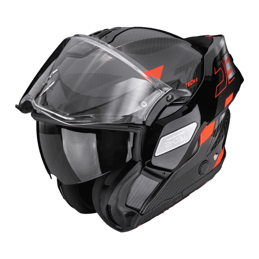 Scorpion EXO-TECH II Carbon DRIFT Noir Argent Rouge