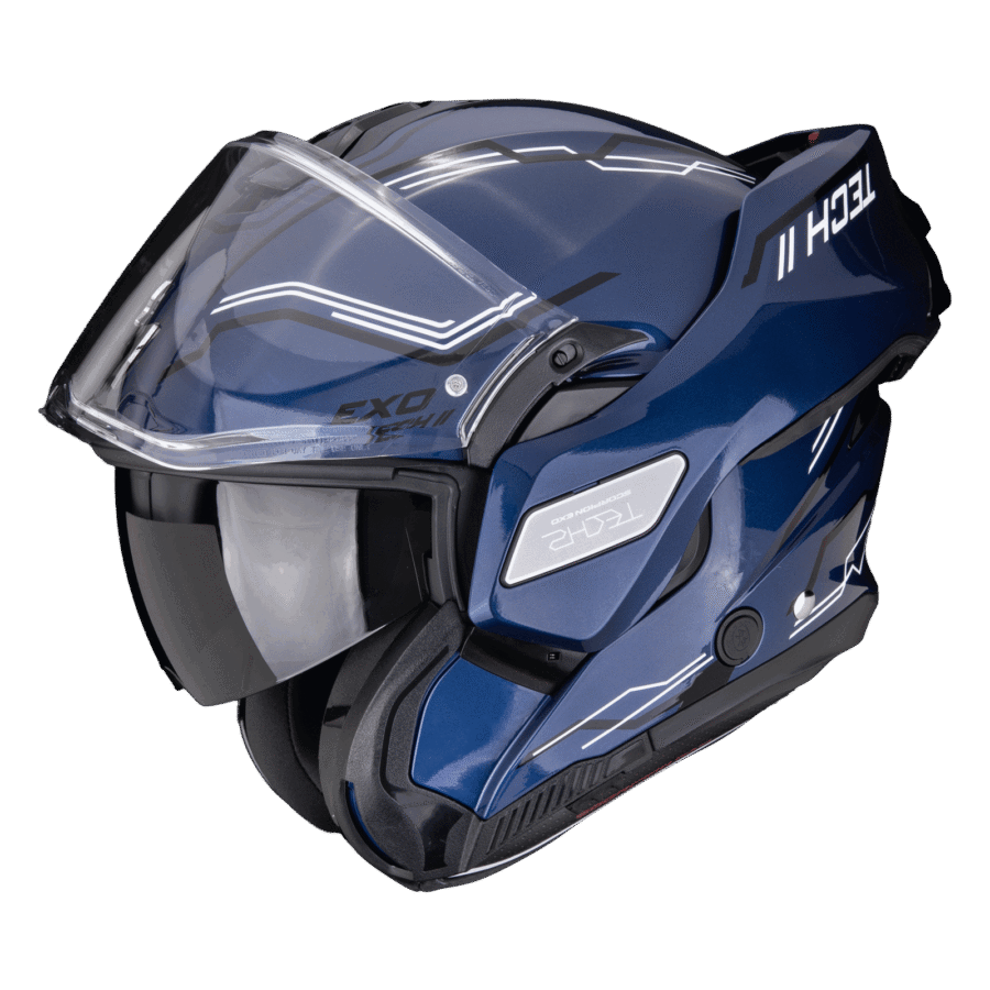 Scorpion EXO-TECH II Dash Bleu Noir Blanc