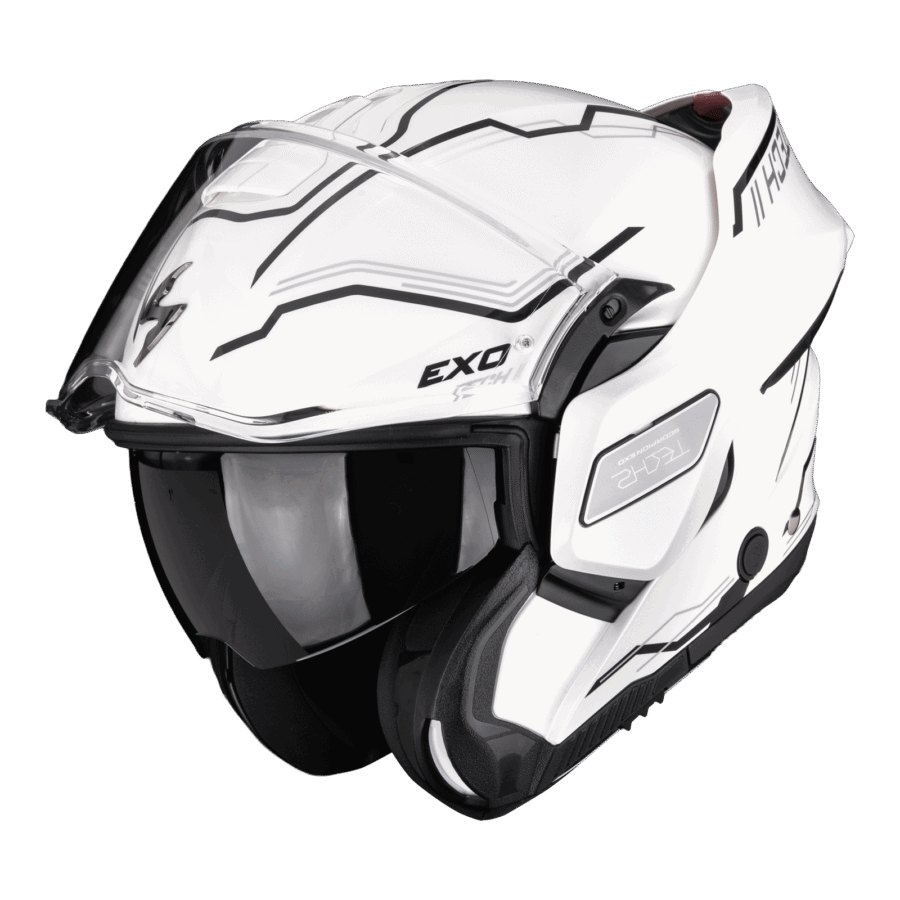 Scorpion EXO-TECH II Dash Blanc Argent Noir