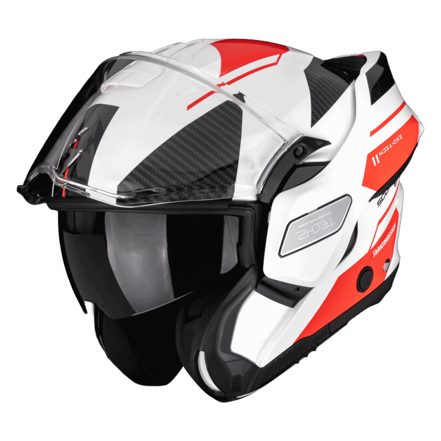 Scorpion EXO-TECH II Blanc, Argent, Rouge
