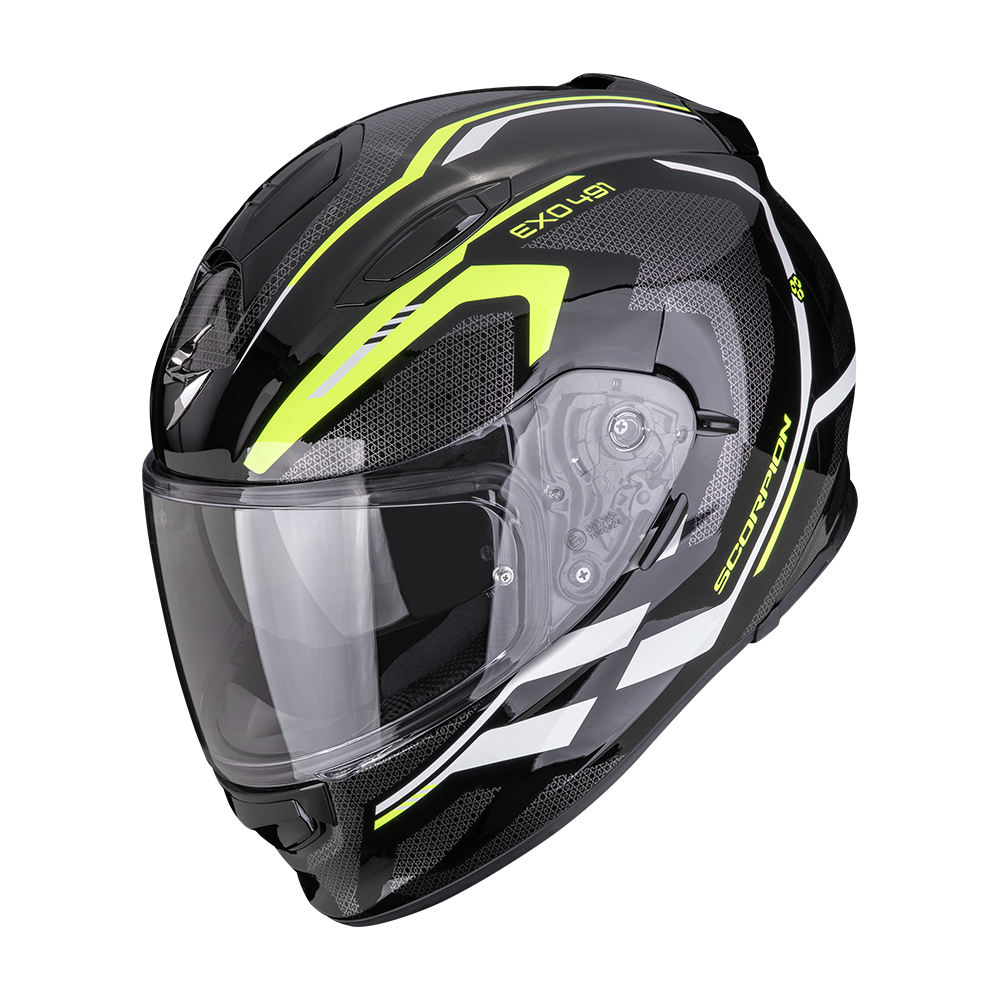 Scorpion Exo-491 Kripta Black Neon Yellow White